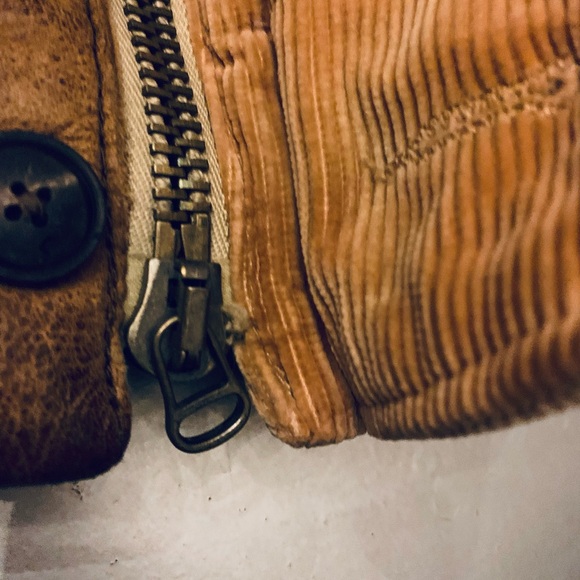 Polo Ralph Lauren corduroy cows hide vest! - Picture 11 of 12